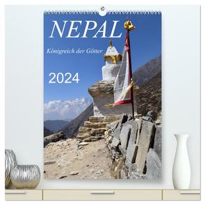 Nepal- Königreich der Götter (hochwertiger Premium Wandkalender 2024 DIN A2 hoch), Kunstdruck in Hochglanz von Weigelt,  Holger