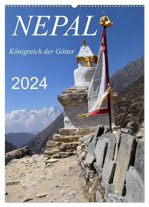 Nepal- Königreich der Götter (Wandkalender 2024 DIN A2 hoch), CALVENDO Monatskalender von Weigelt,  Holger