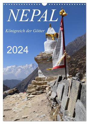 Nepal- Königreich der Götter (Wandkalender 2024 DIN A3 hoch), CALVENDO Monatskalender von Weigelt,  Holger