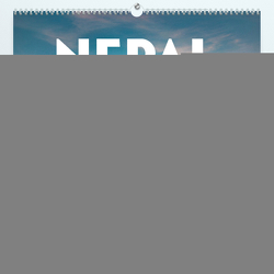 Nepal – Mitten im Himalaya (hochwertiger Premium Wandkalender 2024 DIN A2 quer), Kunstdruck in Hochglanz von Monkey,  Happy