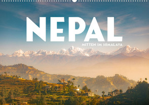 Nepal – Mitten im Himalaya (Wandkalender 2024 DIN A2 quer), CALVENDO Monatskalender von Monkey,  Happy