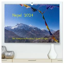 NEPAL – rund um die Annapurna (hochwertiger Premium Wandkalender 2024 DIN A2 quer), Kunstdruck in Hochglanz von Koenig,  Jens