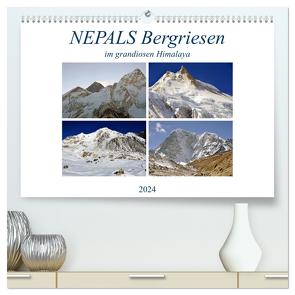 NEPALS Bergriesen im grandiosen Himalaya (hochwertiger Premium Wandkalender 2024 DIN A2 quer), Kunstdruck in Hochglanz von Senff,  Ulrich