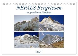NEPALS Bergriesen im grandiosen Himalaya (Tischkalender 2024 DIN A5 quer), CALVENDO Monatskalender von Senff,  Ulrich