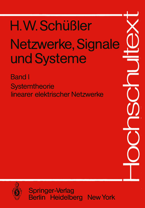 Netzwerke, Signale und Systeme von Schüßler,  Hans Wilhelm