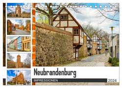 Neubrandenburg Impressionen (Tischkalender 2024 DIN A5 quer), CALVENDO Monatskalender von Meutzner,  Dirk