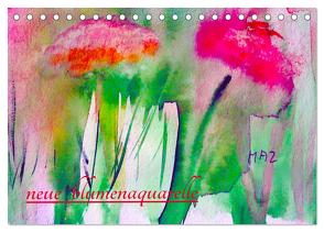 Neue Blumenaquarelle (Tischkalender 2024 DIN A5 quer), CALVENDO Monatskalender von Ziehr,  Maria-Anna