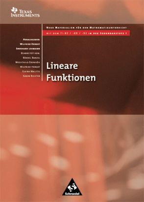 Neue Materialien für den Mathematikunterricht mit dem TI-83/-89/-92 in der Sekundarstufe I von Herget,  Wilfried, Lehmann,  Eberhard