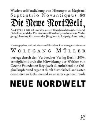 Neue Nordwelt von Mueller,  Wolfgang