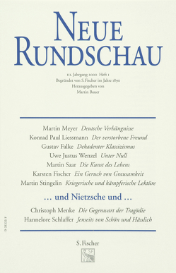Neue Rundschau 2000/1
