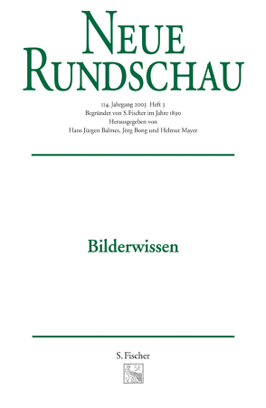 Neue Rundschau 2003/3 von Balmes,  Hans-Jürgen, Bong,  Jörg, Mayer,  Helmut
