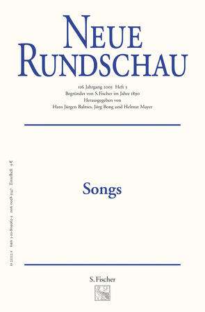 Neue Rundschau 2005/3 von Balmes,  Hans-Jürgen, Bong,  Jörg, Mayer,  Helmut