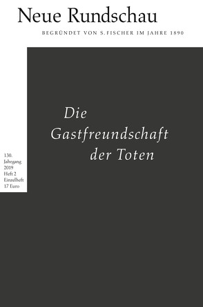 Neue Rundschau 2019/2 von Balmes,  Hans-Jürgen, Bong,  Jörg, Roesler,  Alexander, Vogel,  Oliver