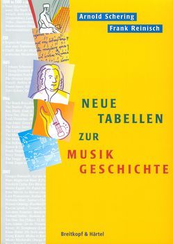 Neue Tabellen zur Musikgeschichte von Reinisch,  Frank, Schering,  Arnold