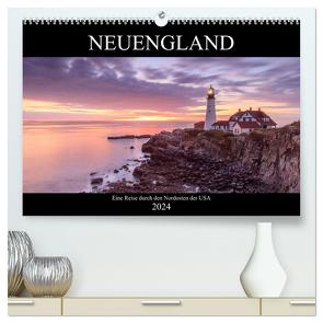 NEUENGLAND – Eine Reise durch den Nordosten der USA (hochwertiger Premium Wandkalender 2024 DIN A2 quer), Kunstdruck in Hochglanz von Büchler & Martin Büchler,  Christine