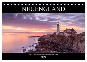 NEUENGLAND – Eine Reise durch den Nordosten der USA (Tischkalender 2024 DIN A5 quer), CALVENDO Monatskalender von Büchler & Martin Büchler,  Christine