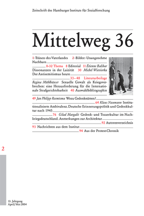 Neuer Antisemitismus? von Balibar,  Étienne, Bielefeld,  Ulrich, Kraushaar,  Wolfgang, Margalit,  Gilad, Mühlhäuser,  Regina, Naumann,  Klaus, Piller,  Peter, Reemtsma,  Jan Ph, Tietze,  Nikola, Wieviorka,  Michel