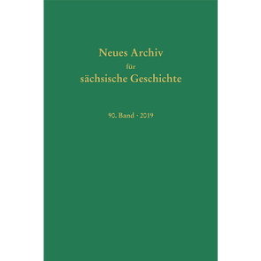 Neues Archiv für Sächsische Geschichte von Blaschke,  Karlheinz, Bünnz,  Enno, Mueller,  Winfried, Schirmer,  Uwe, Schneider,  Joachim