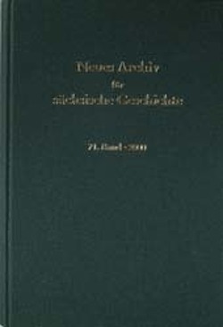 Neues Archiv für sächsische Geschichte / Neues Archiv für sächsische Geschichte, Band 71 (2000) von Blaschke,  Karlheinz, John,  Uwe