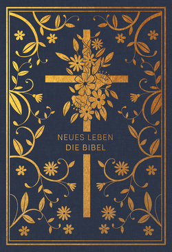 Neues Leben. Die Bibel – Golden Grace Edition, Marineblau