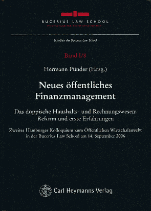 Neues öffentliches Finanzmanagement von Pünder,  Hermann
