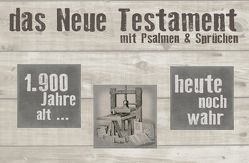 Neues Testament – Querlieger (Motiv Druckerpresse) von Christliche Schriftenverbreitung,  e.V.