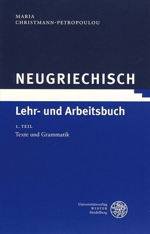 Neugriechisch von Christmann-Petropoulou,  Maria