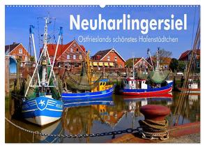 Neuharlingersiel – Ostfrieslands schönstes Hafenstädtchen (Wandkalender 2024 DIN A2 quer), CALVENDO Monatskalender von LianeM,  LianeM