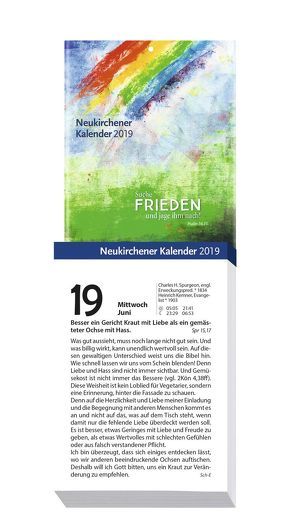 Neukirchener Kalender 2019 – Großdruck-Abreißkalender von Fricke-Hein,  Hans-Wilhelm, Holl,  Christel, Lutz,  Samuel, Marschner,  Ralf