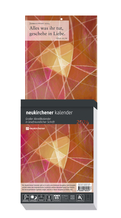 Neukirchener Kalender 2024 – Großer Abreißkalender in lesefreundlicher Schrift von Marschner,  Ralf, Puttkammer,  Annegret, Stollwerk,  Michael