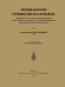 Neurologische Untersuchungs-Schemata von Kramer,  Franz