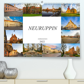 Neuruppin Impressionen (Premium, hochwertiger DIN A2 Wandkalender 2022, Kunstdruck in Hochglanz) von Meutzner,  Dirk