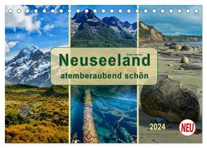 Neuseeland – atemberaubend schön (Tischkalender 2024 DIN A5 quer), CALVENDO Monatskalender von Roder,  Peter
