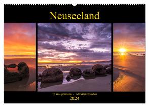 Neuseeland – Attraktiver Süden (Wandkalender 2024 DIN A2 quer), CALVENDO Monatskalender von Klinder,  Thomas
