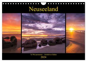 Neuseeland – Attraktiver Süden (Wandkalender 2024 DIN A4 quer), CALVENDO Monatskalender von Klinder,  Thomas