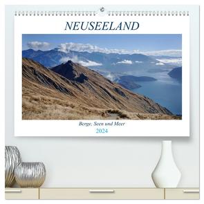 Neuseeland – Berge, Seen und Meer (hochwertiger Premium Wandkalender 2024 DIN A2 quer), Kunstdruck in Hochglanz von Gothe,  Alexa