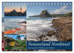 Neuseeland Nordinsel – Das Land der Hobbits und Vulkane (Tischkalender 2024 DIN A5 quer), CALVENDO Monatskalender von Kruse,  Joana