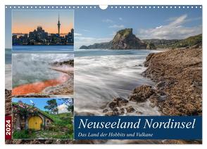 Neuseeland Nordinsel – Das Land der Hobbits und Vulkane (Wandkalender 2024 DIN A3 quer), CALVENDO Monatskalender von Kruse,  Joana