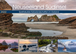 Neuseeland Südinsel – Spektakuläre Naturlandschaften im Kiwiland (Wandkalender 2022 DIN A3 quer) von Kruse,  Joana