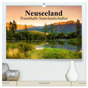 Neuseeland. Traumhafte Naturlandschaften (hochwertiger Premium Wandkalender 2024 DIN A2 quer), Kunstdruck in Hochglanz von Stanzer,  Elisabeth
