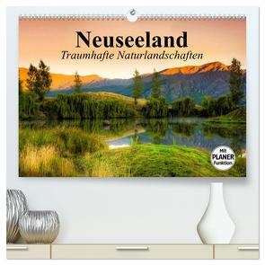 Neuseeland. Traumhafte Naturlandschaften (hochwertiger Premium Wandkalender 2024 DIN A2 quer), Kunstdruck in Hochglanz von Stanzer,  Elisabeth