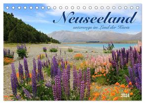 Neuseeland – unterwegs im Land der Kiwis (Tischkalender 2024 DIN A5 quer), CALVENDO Monatskalender von Thiem-Eberitsch,  Jana