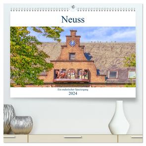 Neuss – Ein malerischer Spaziergang (hochwertiger Premium Wandkalender 2024 DIN A2 quer), Kunstdruck in Hochglanz von Hackstein,  Bettina