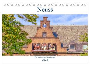 Neuss – Ein malerischer Spaziergang (Tischkalender 2024 DIN A5 quer), CALVENDO Monatskalender von Hackstein,  Bettina