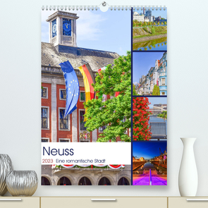 Neuss – Eine romantische Stadt (Premium, hochwertiger DIN A2 Wandkalender 2023, Kunstdruck in Hochglanz) von Hackstein,  Bettina
