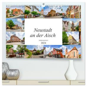 Neustadt an der Aisch Impressionen (hochwertiger Premium Wandkalender 2024 DIN A2 quer), Kunstdruck in Hochglanz von Meutzner,  Dirk