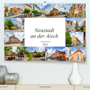 Neustadt an der Aisch Impressionen (Premium, hochwertiger DIN A2 Wandkalender 2022, Kunstdruck in Hochglanz) von Meutzner,  Dirk