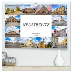 Neustrelitz Impressionen (hochwertiger Premium Wandkalender 2024 DIN A2 quer), Kunstdruck in Hochglanz von Meutzner,  Dirk