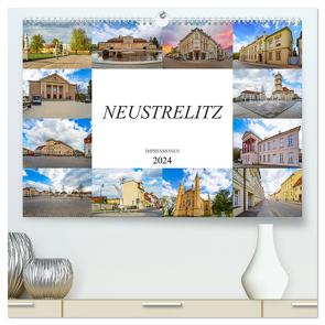 Neustrelitz Impressionen (hochwertiger Premium Wandkalender 2024 DIN A2 quer), Kunstdruck in Hochglanz von Meutzner,  Dirk