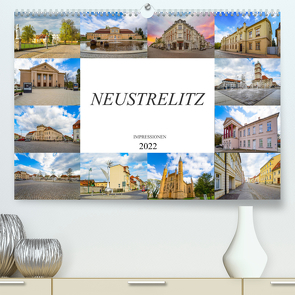 Neustrelitz Impressionen (Premium, hochwertiger DIN A2 Wandkalender 2022, Kunstdruck in Hochglanz) von Meutzner,  Dirk